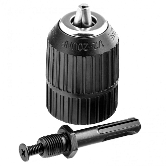 Патрон для дрели быстрозажимной, 2-13 мм, 1/2 дюйм, адаптер SDS Plus Сибртех - фото 5