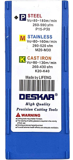 CNMG120408 CQ LF9018 токарная пластина Deskar - фото 5