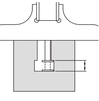Наконечник для штангенглубиномера дисковый 0.5мм (для канавок в гл отв), INSIZE - фото 3
