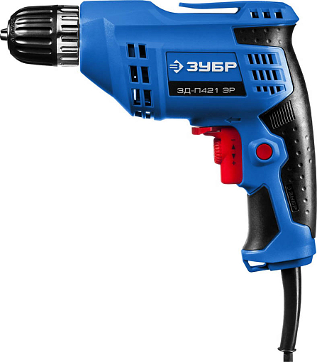 Фото 1 товара ЗУБР 420 Вт, дрель безударная реверсивная ЗД-П421 ЭР Профессионал