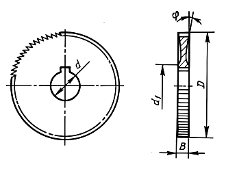 Фреза отрезная 100х2,0х22 тип 2 (ср.з=48) Р6М5(HSS6542) отрезная Sekira - фото 2
