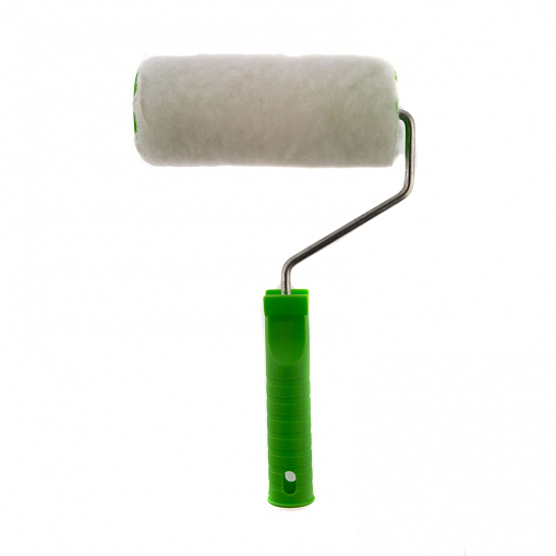 Фото 0 товара Валик с нат. мехом, с ручкой, 150 мм, ворс 12 мм, D 48 мм, D ручки 6 мм, Россия Сибртех