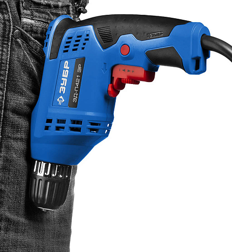 Фото 5 товара ЗУБР 420 Вт, дрель безударная реверсивная ЗД-П421 ЭР Профессионал