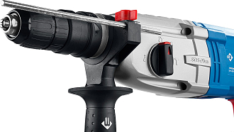 ЗУБР 800 Вт, 0-1200 об/мин, 0-4800 уд/мин, кейс, перфоратор горизонтальный ЗП-28-800 КМ Профессионал - фото 5