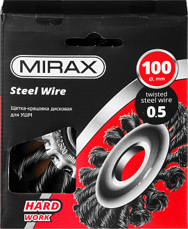 Щетка-крацовка дисковая для УШМ MIRAX 35140-100 100 мм - фото 2