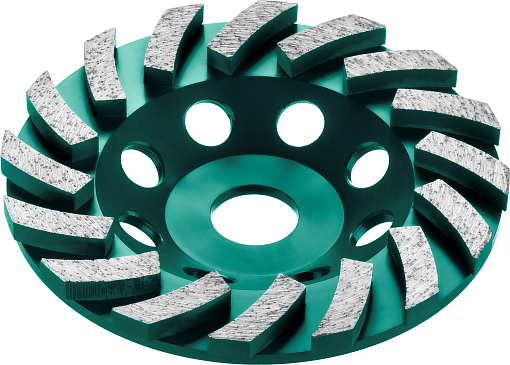 Фото 1 товара Сегментная шлифовальная чашка INDUSTRIAL KRAFTOOL 33368-125125 мм, алмазная