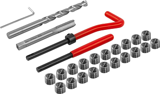 Набор для восстановления резьбы M8x1.0, 25 предметов, THORVIK - фото 2