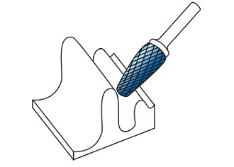 Борфреза сфероконическая тип L KEL 3х14 dхв=3 Lобщ=38 Karnash арт. 11.3081-010 - фото 2