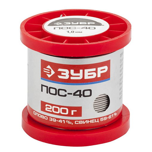 Фото 0 товара Припой, ПОС 40 Зубр 55451200-10