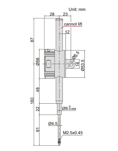 Фото 1 товара Индикатор ИЧЦ 50.8мм/2.0", 0.001мм/0.00005", INSIZE