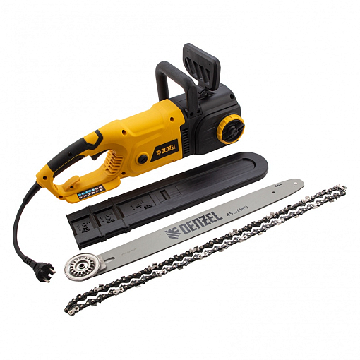 Фото 5 товара Пила цепная электрическая EDS-2200, 2.2 кВт,продольная, шина 45 см, шаг 3/8, паз 1.3 мм, 62 звена Denzel