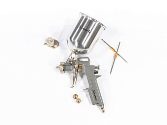 Краскораспылитель пневм. с верхним бачком V 0,6 л, сопло D 1.2, 1.5 и 1.8 мм Matrix - фото 1