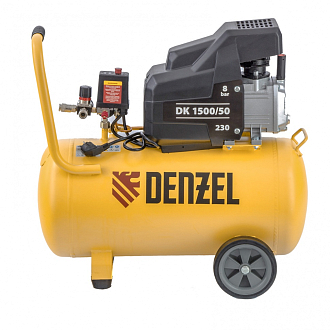 Компрессор воздушный DK1500/50, Х-PRO 1,5 кВт, 230 л/мин, 50 л Denzel - фото 2