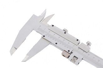 Штангенциркуль, 300 мм, цена деления 0,02 мм, мет., с глубиномером Matrix - фото 2