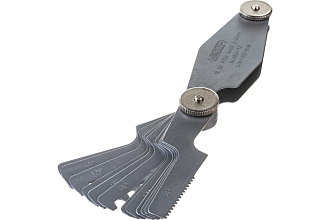 Шаблон резьбовой (резьбомер) Tr 30° 2-20 мм погрешность ±0.07мм, 12шт INSIZE - фото 2