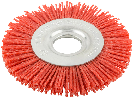 Фото 0 товара Корщетка-колесо нейлоновая, посадочный диаметр 22,2 мм, Профи 100 мм FIT