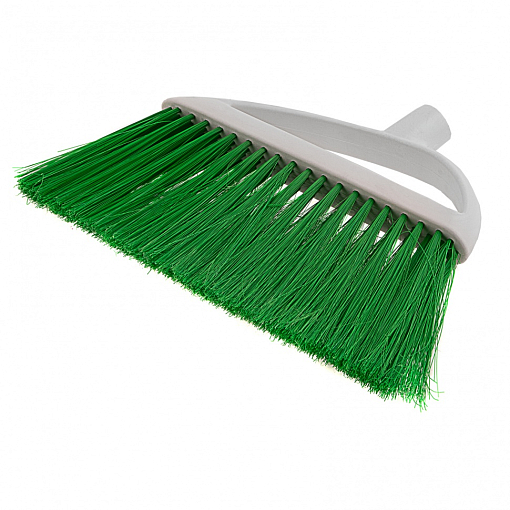 Фото 2 товара Щетка пластмассовая для подметания пола, премиум, 23 см, без черенка, салатовая щетина, Home Palisad