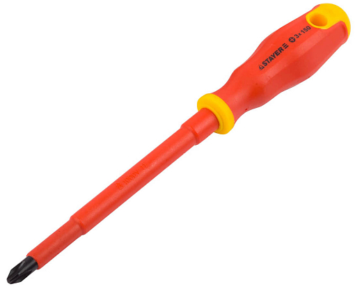Фото 0 товара Отвертка диэлектрическая STAYER PH3х150 мм, 25142-3-15_z01