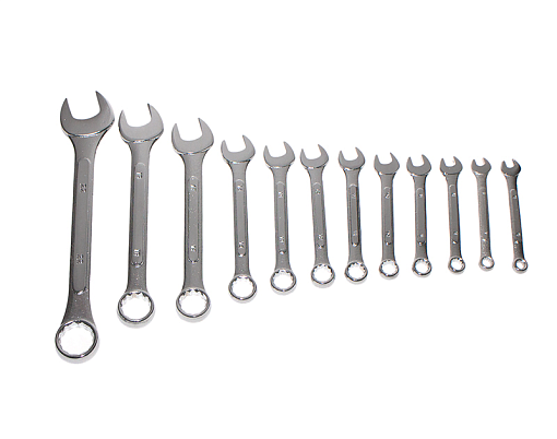 Фото 1 товара Набор ключей комбинированных 6-30мм (12шт) CrV