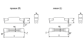 MGGN250L-8 LF6018 пластина для отрезки и точения канавок Deskar - фото 9