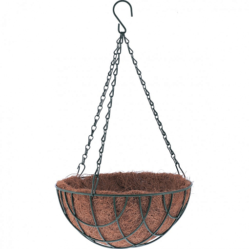 Фото 0 товара Кашпо подвесное с вкладышем из коковиты, полукруглое D 30 см Palisad