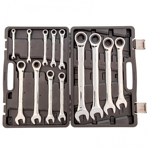 Фото 0 товара Набор ключей комбинированных, трещоточных 13 шт. Matrix