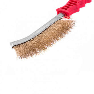 Щетка мет. латунированная, пластиковая ручка Matrix - фото 2