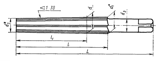 Фото 1 товара Развертка коническая 1:30 ручная 16 черновая