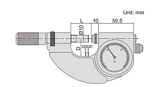 Скоба рычажная CР 0-25 (0.001мм) IP54, INSIZE - фото 2