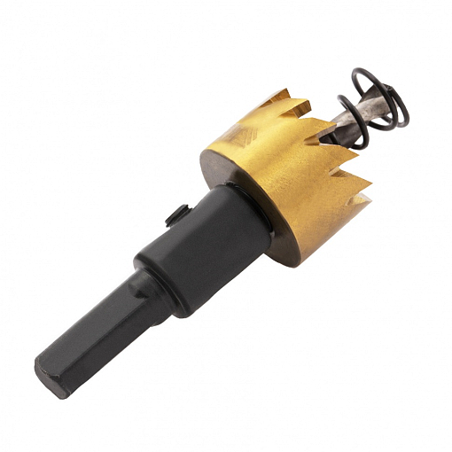 Фото 1 товара Коронка по металлу HSS, 21 мм, нитридтитановое покрытие Denzel