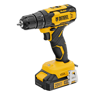 Дрель-шуруповерт аккумуляторная CDQ-20, Li-Ion, 20 В, Denzel - фото 1