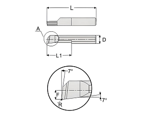 MTR 5 R0.2 L15 минирезец Qtool - фото 2