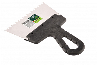 Шпатель из нерж. стали, 150 мм, зуб 4 х 4 мм, Сибртех - фото 2