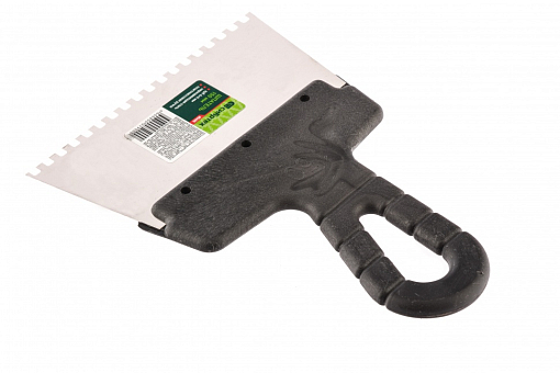 Фото 1 товара Шпатель из нерж. стали, 150 мм, зуб 4 х 4 мм, Сибртех