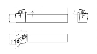 MCLNL3232P12 державка для наружного точения Deskar - фото 2