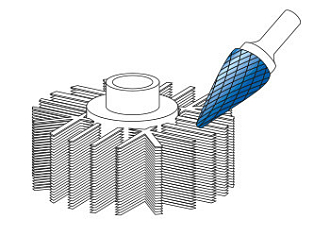 Борфреза острооконическая тип M SKM 3х11 dхв=3 Lобщ=38 Karnash арт. 11.3091-015 - фото 2