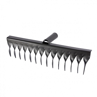Грабли стальные, 350 мм, 14 витых зубьев, без черенка, Россия Сибртех - фото 1