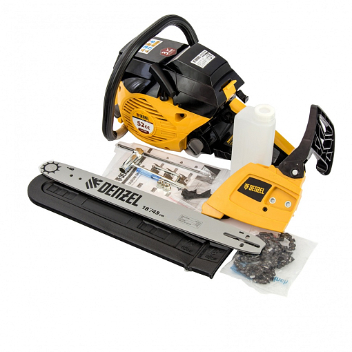 Фото 9 товара Пила цепная бенз. DGS-5218, шина 45 см, 52 см3, шаг 0,325, паз 1,5 мм, 72 звена Denzel