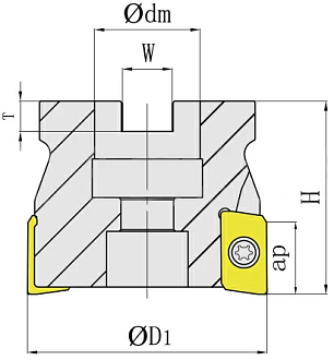 Корпусная фреза BAP 400R 40-22-3T - фото 2