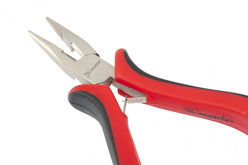 Фото 2 товара Длинногубцы прямые Mini, 130 мм, никелированные, авторазжим, Matrix