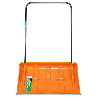 Движок для уборки снега пластиковый, 795х435х1280 мм, стальная рукоятка, усиленный Сибртех - фото 2