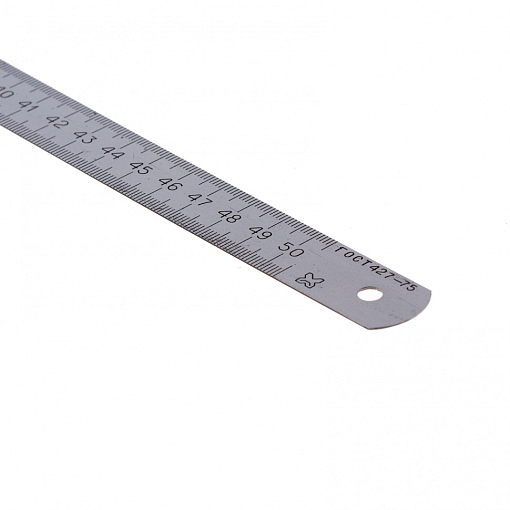 Фото 2 товара Линейка измерительная, 500 мм, мет. Россия