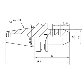 BT40-SLN14-63 патрон weldon Zegyo - фото 2