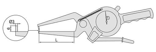 Фото 1 товара Кронциркуль для наружных измерений 20-40 мм INSIZE