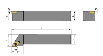 SDJCR1212H11 державка для наружного точения Deskar - фото 2