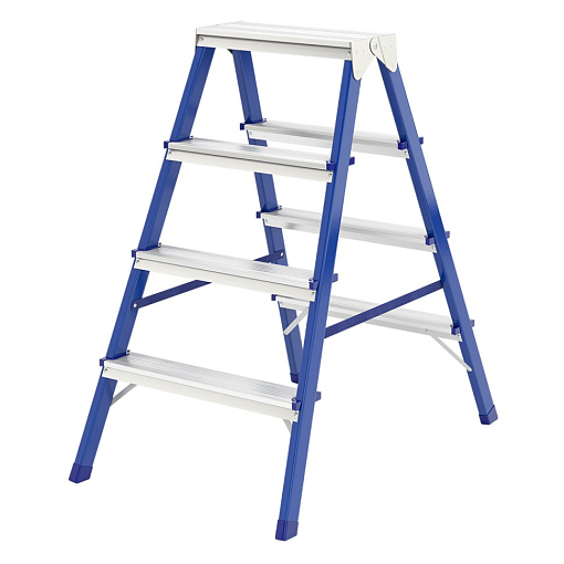 Фото 0 товара Стремянка двусторонняя 4 ступени, стальная, Россия, Сибртех