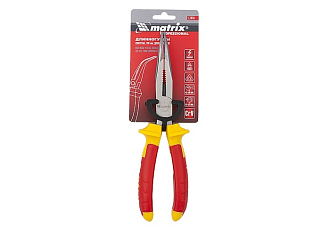 Длинногубцы изогнутые Insulated, 200 мм, двухкомпонентные рукоятки Matrix Professional - фото 2