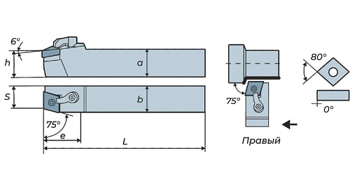 Фото 1 товара MCBNL1616H12 державка для наружного точения Deskar