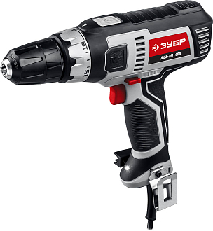 ЗУБР 400 Вт, 0-750 об/мин, дрель-шуруповерт сетевая ДШ-М1-400 Мастер - фото 1
