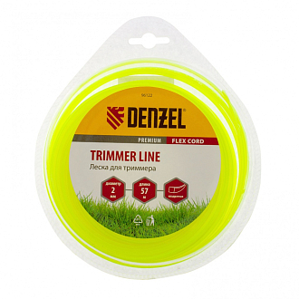 Леска для триммера, квадрат 2 мм х 57 м, блистер Flex cord Denzel - фото 3